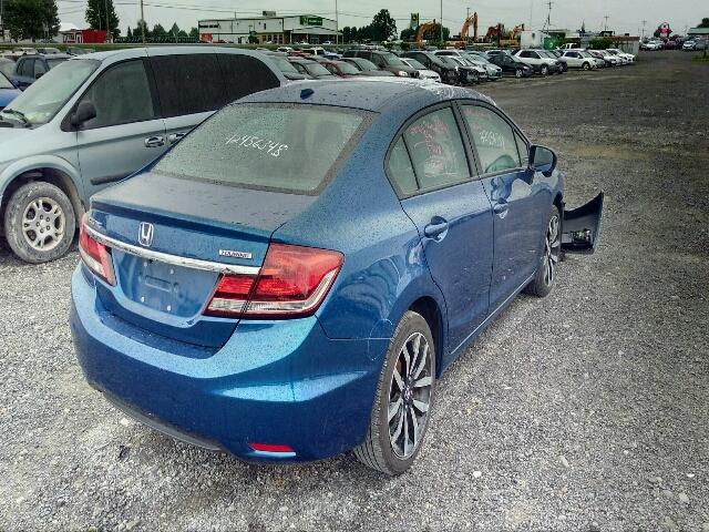 2HGFB2F78FH012293 - 2015 HONDA CIVIC SE BLUE photo 4