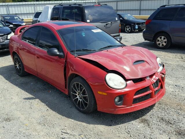 1B3ES66S45D211828 - 2005 DODGE NEON SRT-4 RED photo 1