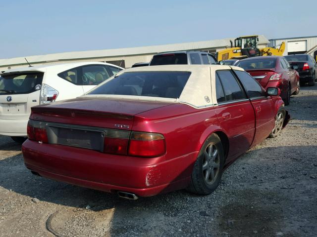 1G6KY549XYU163317 - 2000 CADILLAC SEVILLE ST RED photo 4