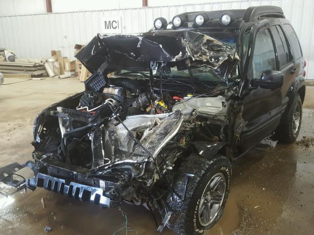 1J4GL38K74W184928 - 2004 JEEP LIBERTY RE BLACK photo 2