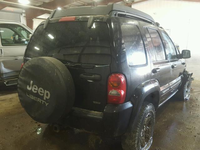 1J4GL38K74W184928 - 2004 JEEP LIBERTY RE BLACK photo 4