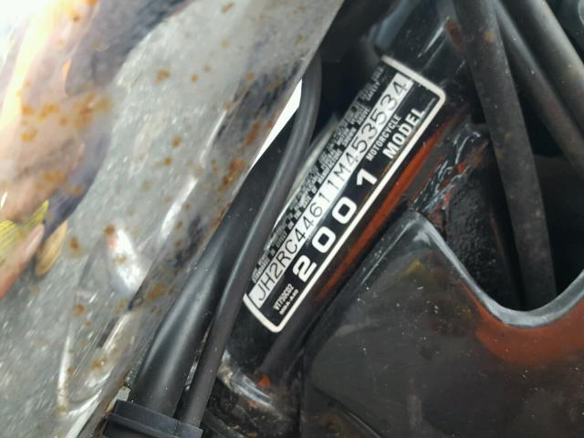 JH2RC44611M453534 - 2001 HONDA VT750 CD2 BLUE photo 10