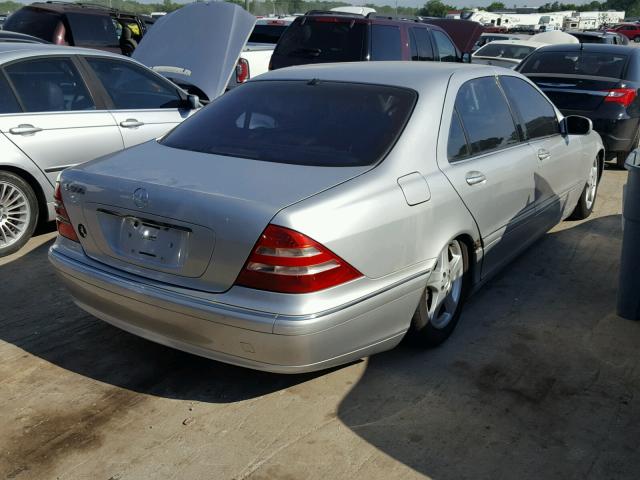 WDBNG75J41A146908 - 2001 MERCEDES-BENZ S 500 SILVER photo 4