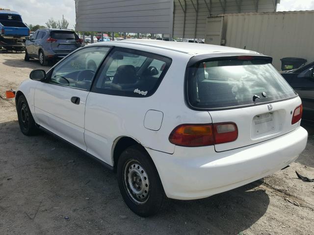 2HGEH235XSH513063 - 1995 HONDA CIVIC CX WHITE photo 3