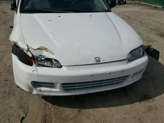 2HGEH235XSH513063 - 1995 HONDA CIVIC CX WHITE photo 9