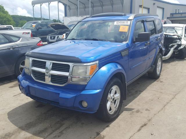 1D8GU58K37W558777 - 2007 DODGE NITRO SLT BLUE photo 2