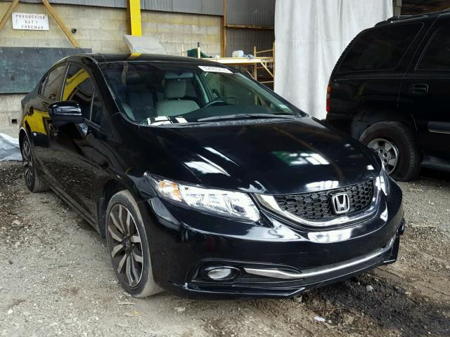 19XFB2F97EE047210 - 2014 HONDA CIVIC EXL BLACK photo 1