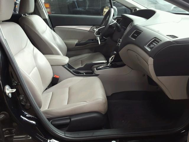 19XFB2F97EE047210 - 2014 HONDA CIVIC EXL BLACK photo 5