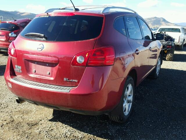 JN8AS58VX8W107002 - 2008 NISSAN ROGUE S RED photo 4