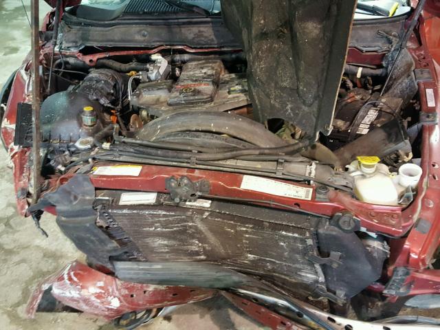 3D7KR28A48G136670 - 2008 DODGE RAM 2500 S MAROON photo 7