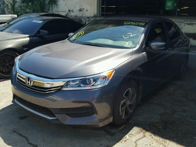 1HGCR2F37HA039112 - 2017 HONDA ACCORD GRAY photo 2