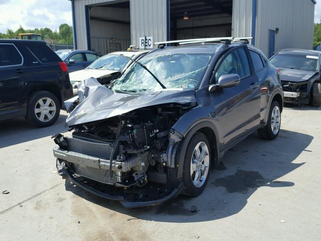 3CZRU6H7XHM726337 - 2017 HONDA HR-V EXL GRAY photo 2