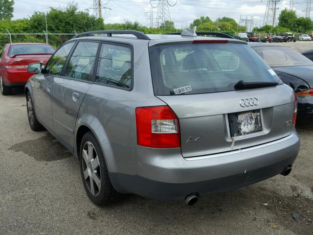 WAUVC68E14A089512 - 2004 AUDI A4 1.8T AV GRAY photo 3