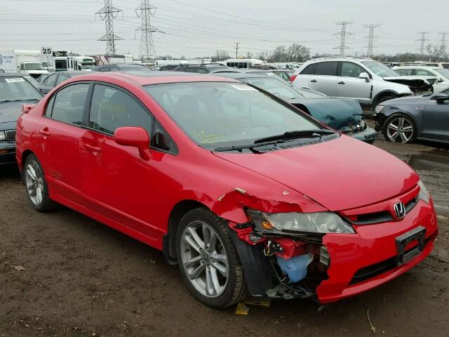 2HGFA555X7H705646 - 2007 HONDA CIVIC SI RED photo 1