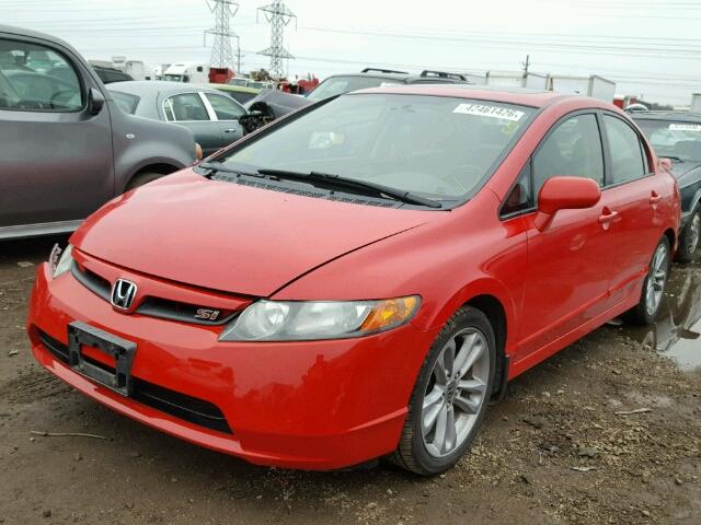 2HGFA555X7H705646 - 2007 HONDA CIVIC SI RED photo 2