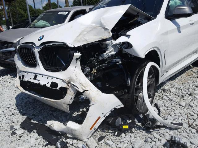 5UXUJ5C52KLA93397 - 2019 BMW X4 M40I WHITE photo 9