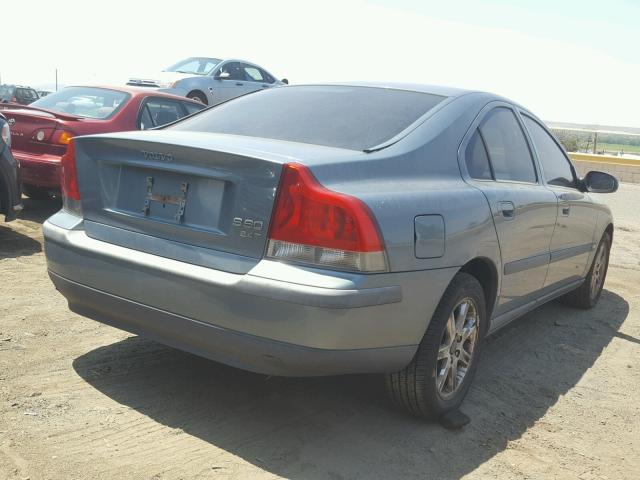 YV1RS58D122105301 - 2002 VOLVO S60 2.4T BLUE photo 4