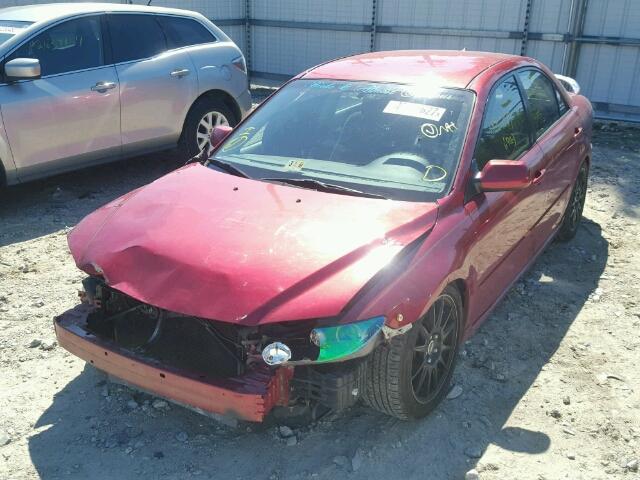 1YVHP80C075M46258 - 2007 MAZDA 6 I RED photo 2