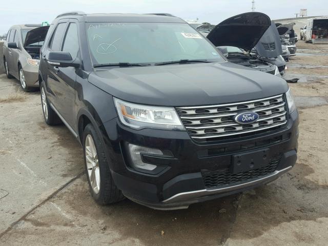 1FM5K7D84HGC20927 - 2017 FORD EXPLORER X BLACK photo 1