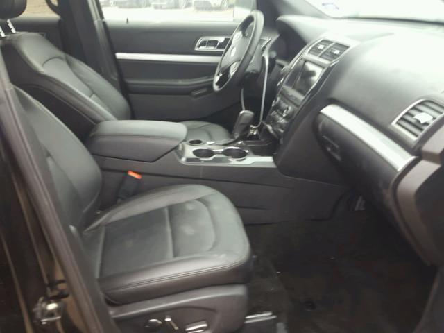 1FM5K7D84HGC20927 - 2017 FORD EXPLORER X BLACK photo 5