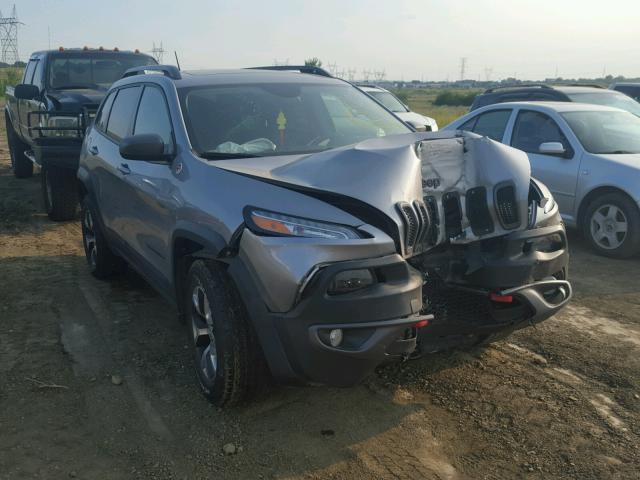 1C4PJMBS4FW563043 - 2015 JEEP CHEROKEE T SILVER photo 1