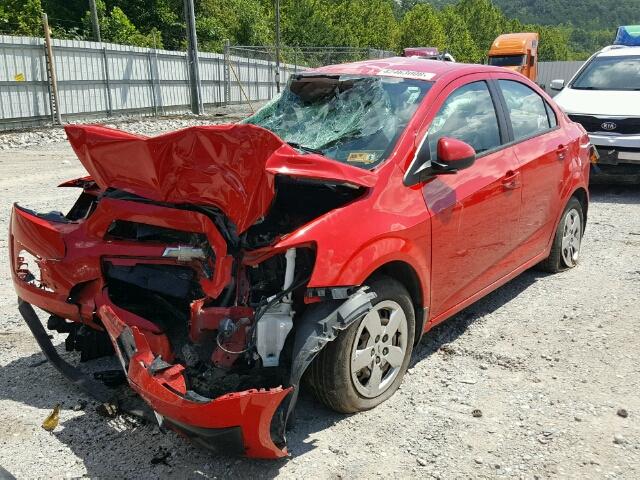 1G1JA5SH5E4166833 - 2014 CHEVROLET SONIC LS 红色 照片 2