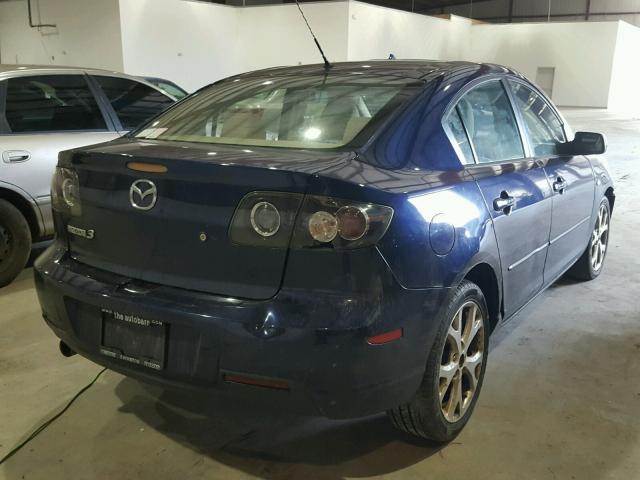 JM1BK32F681169077 - 2008 MAZDA 3 I BLUE photo 4