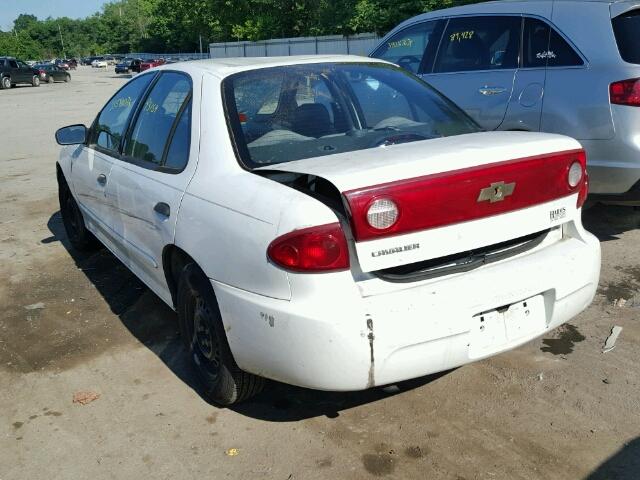 1G1JC52F747122676 - 2004 CHEVROLET CAVALIER WHITE photo 3