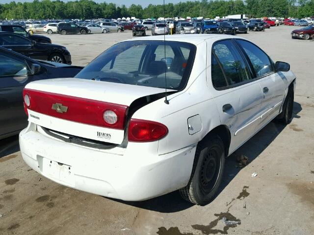 1G1JC52F747122676 - 2004 CHEVROLET CAVALIER WHITE photo 4