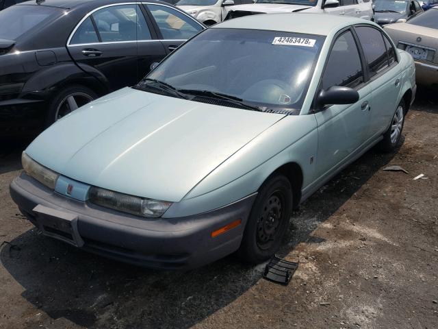 1G8ZH5280VZ179430 - 1997 SATURN SL1 TURQUOISE photo 2