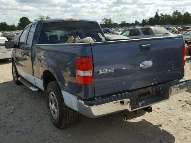 1FTRX14W76NA91819 - 2006 FORD F150 BLUE photo 3