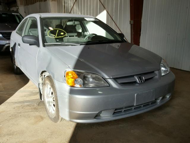 1HGEM22793L067118 - 2003 HONDA CIVIC HX SILVER photo 1