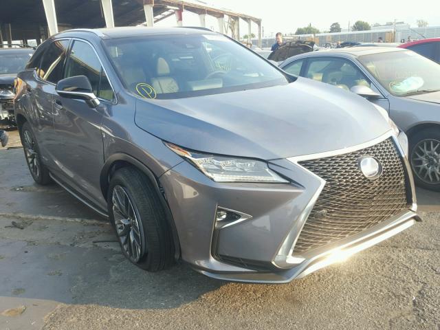 2T2BGMCA7JC021091 - 2018 LEXUS RX 450H CHARCOAL photo 1