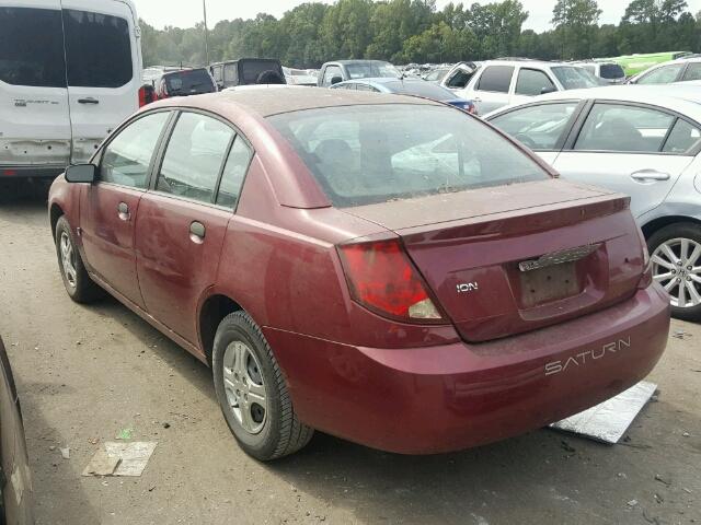 1G8AF52FX4Z108462 - 2004 SATURN ION LEVEL 勃艮第红 照片 3