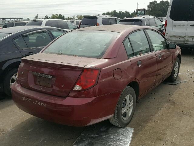 1G8AF52FX4Z108462 - 2004 SATURN ION LEVEL BURGUNDY photo 4