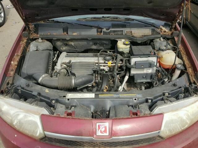 1G8AF52FX4Z108462 - 2004 SATURN ION LEVEL 勃艮第红 照片 7