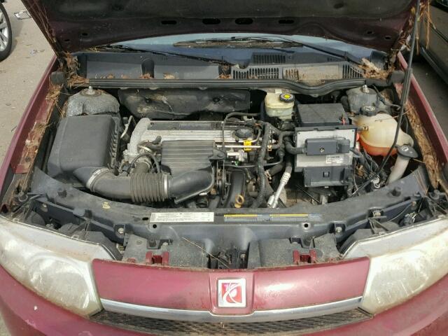 1G8AF52FX4Z108462 - 2004 SATURN ION LEVEL BURGUNDY photo 7