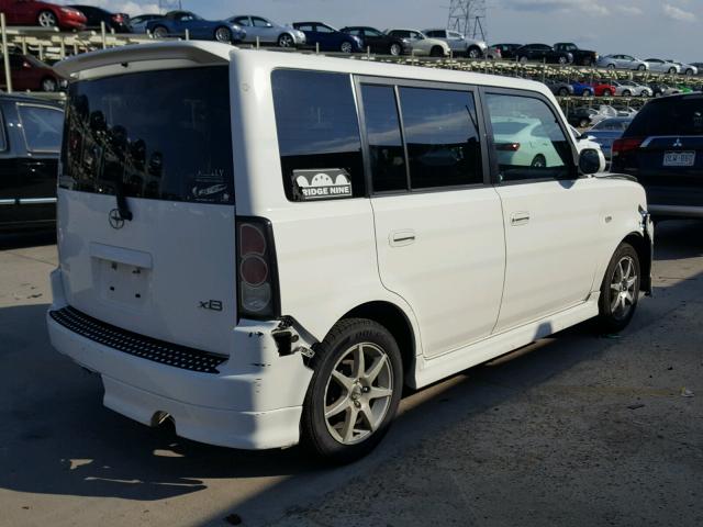 JTLKT324X64047737 - 2006 TOYOTA SCION XB თეთრი ფოტო 4