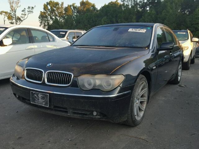 WBAGN63444DS47681 - 2004 BMW 745 LI BLACK photo 2