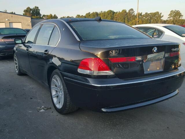 WBAGN63444DS47681 - 2004 BMW 745 LI BLACK photo 3