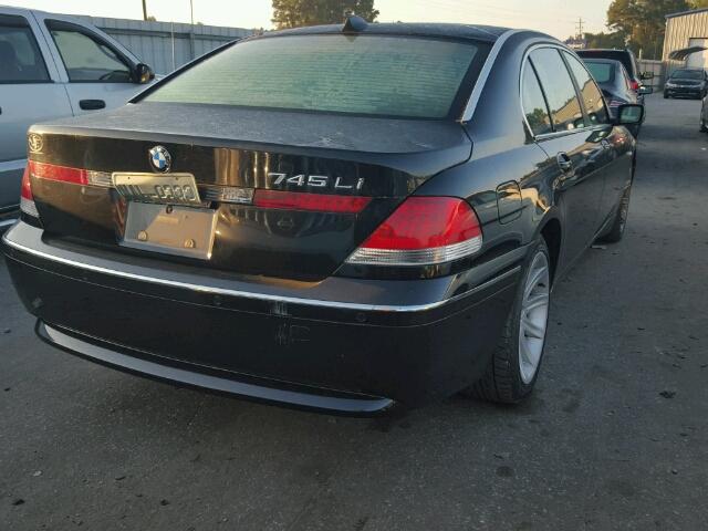 WBAGN63444DS47681 - 2004 BMW 745 LI BLACK photo 4