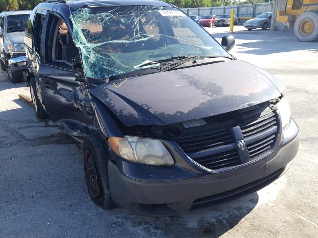 1D4GP25B57B133306 - 2007 DODGE CARAVAN SE PURPLE photo 1