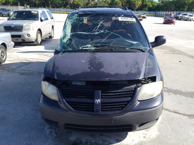 1D4GP25B57B133306 - 2007 DODGE CARAVAN SE PURPLE photo 9