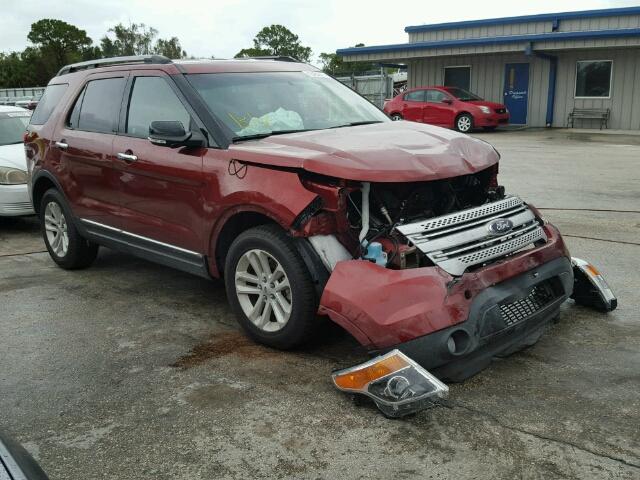 1FM5K7D81EGB40559 - 2014 FORD EXPLORER X ORANGE photo 1