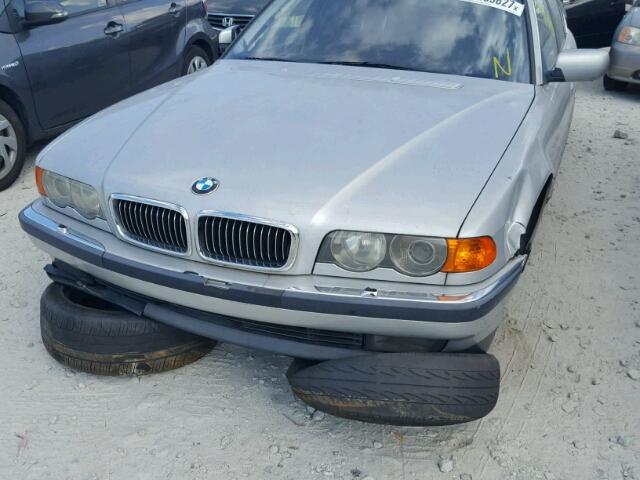 WBAGH8346YDP13040 - 2000 BMW 740 IL SILVER photo 9