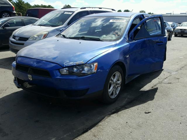 JA32U2FU1AU009012 - 2010 MITSUBISHI LANCER ES/ BLUE photo 2