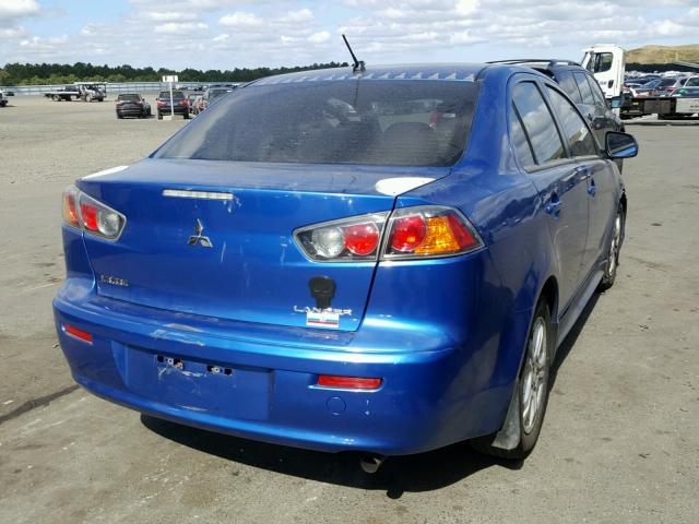 JA32U2FU1AU009012 - 2010 MITSUBISHI LANCER ES/ BLUE photo 4