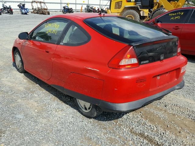 JHMZE1358YT001265 - 2000 HONDA INSIGHT RED photo 3