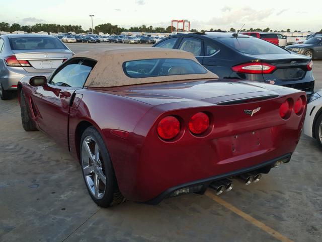 1G1YY36W195112856 - 2009 CHEVROLET CORVETTE RED photo 3