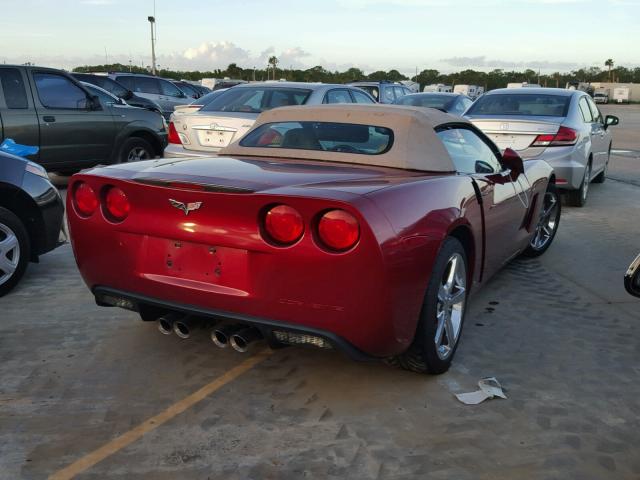 1G1YY36W195112856 - 2009 CHEVROLET CORVETTE RED photo 4